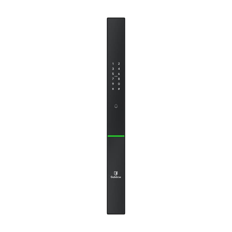 Khóa cửa vân tay Gabörse GE-107AP-EU trên nền trắng, ảnh đúng sản phẩm từ hãng