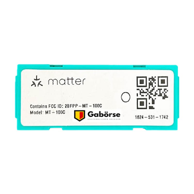 Module kết nối IoT Gabörse Matter trên nền trắng, ảnh đúng sản phẩm từ hãng