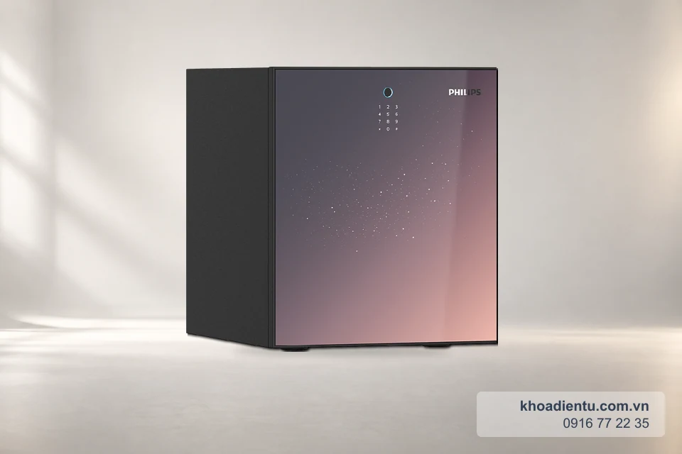 Két sắt chống cháy Philips SBX501-5C0 (541.2*461*548.5) trên nền studio trắng kem