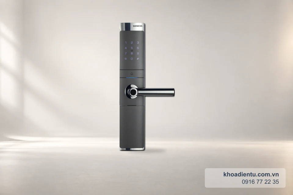 Khóa vân tay Siemens C321 (Đức) trên nền studio trắng kem